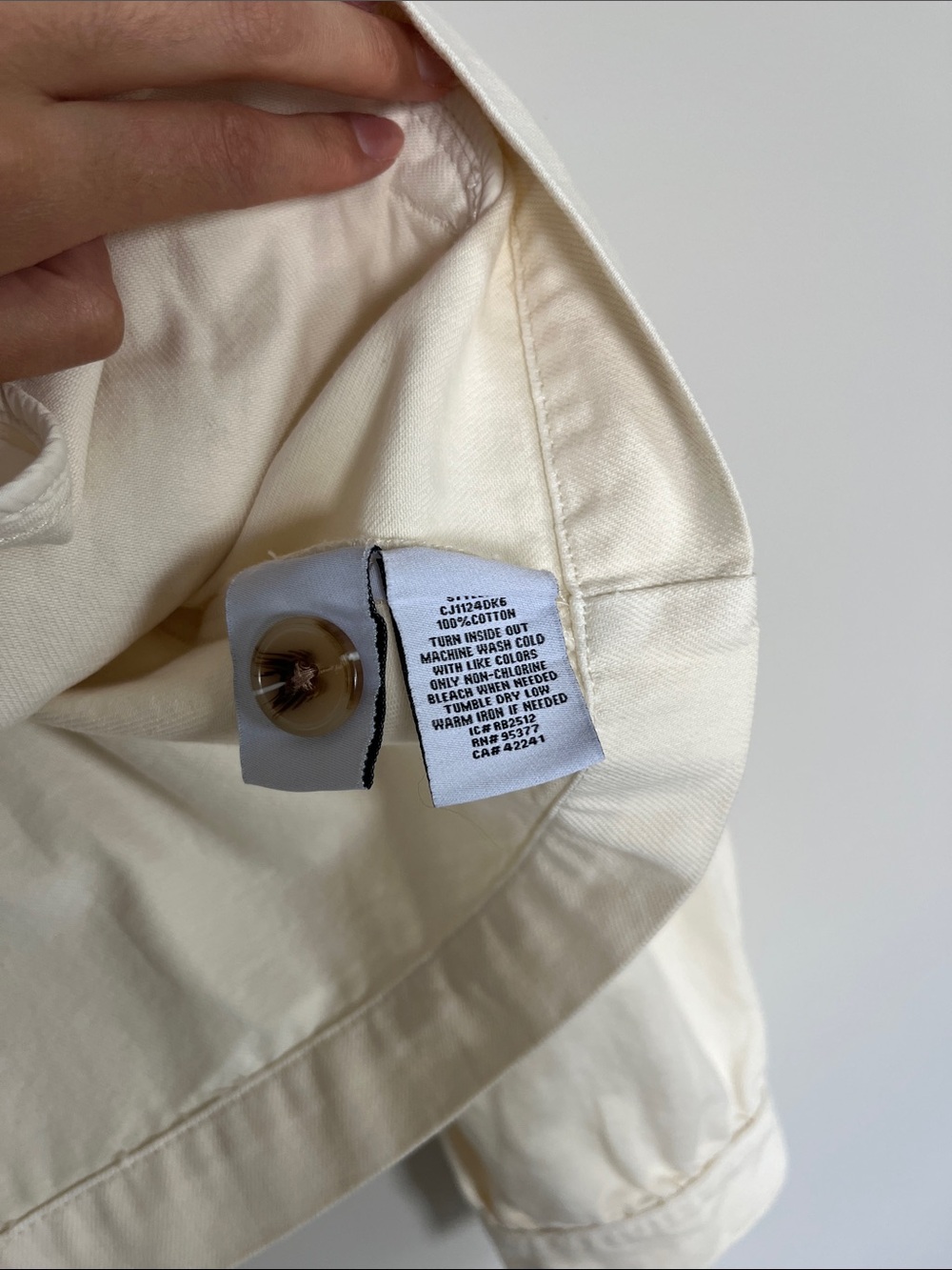 Brand New 100% Cotton Sanctuary Cream Denim Jacket - Picture 5 of 6